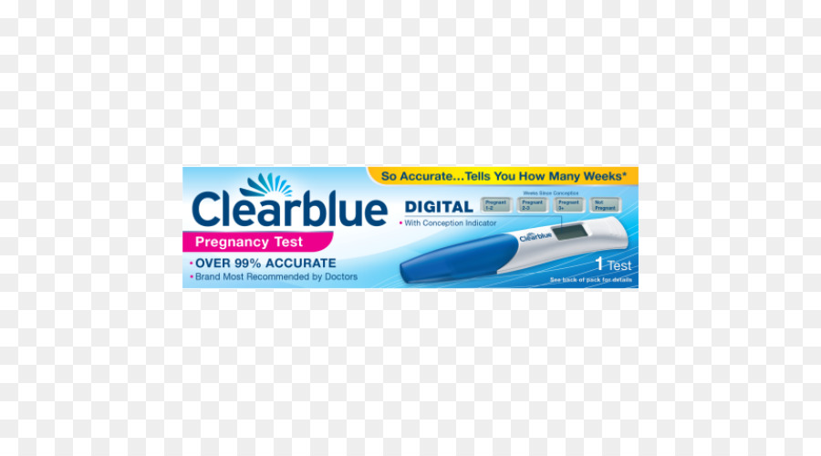 Clearblue Digital Prueba De Embarazo Con La Concepción Indicador Singlepack，Clearblue Digital Prueba De Embarazo Con Indicador De Concepción PNG