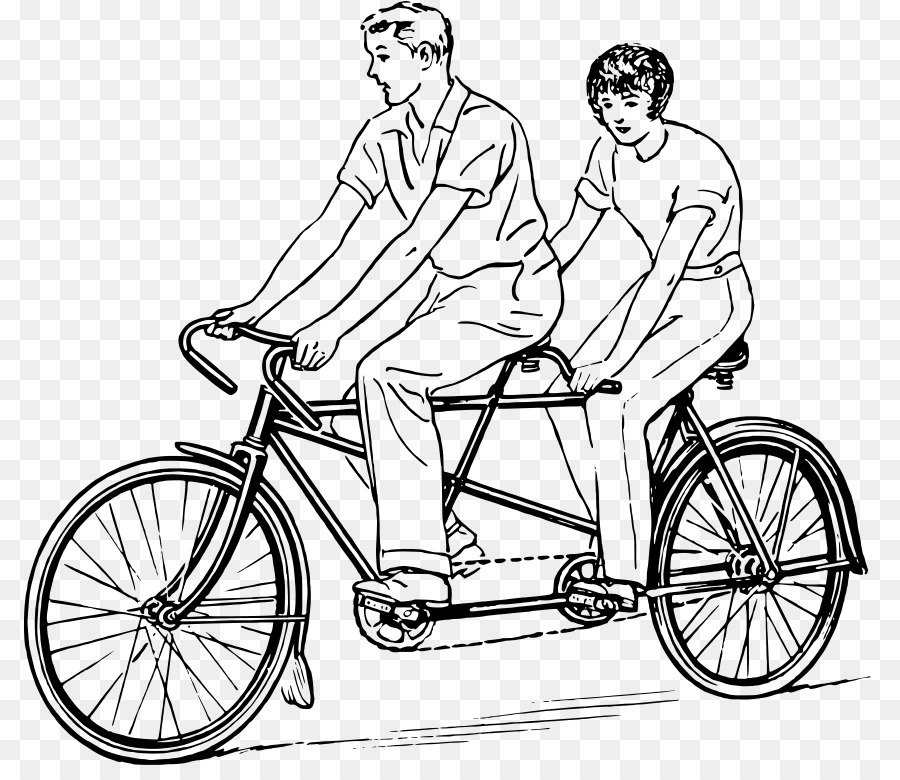 Tándem De Bicicletas，Bicicleta PNG