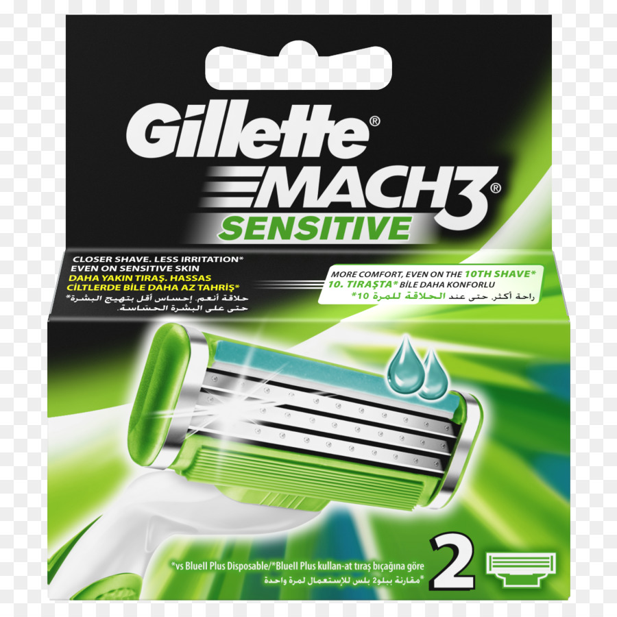 Gillette Mach3，Maquinilla De Afeitar PNG