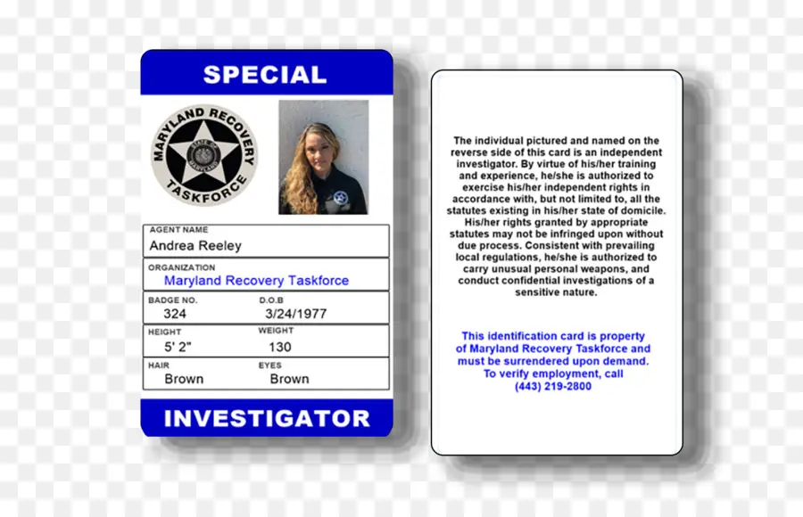 Tarjeta De Identificación De Investigador Especial，Insignia PNG