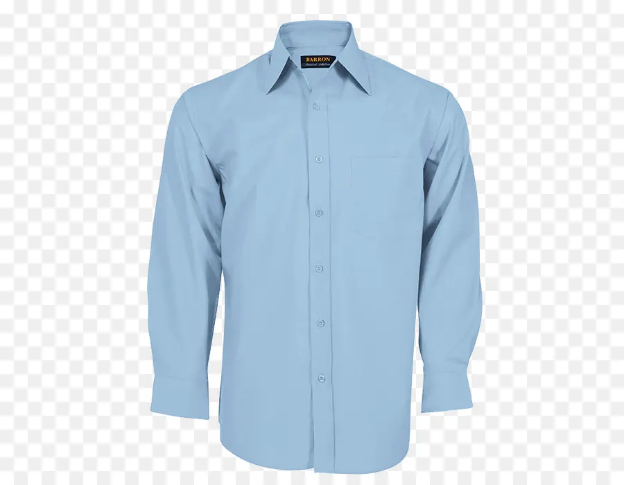 Camisa De Vestir，Azul PNG