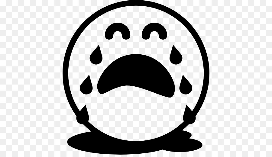 Emoticón，Blanco Negro PNG