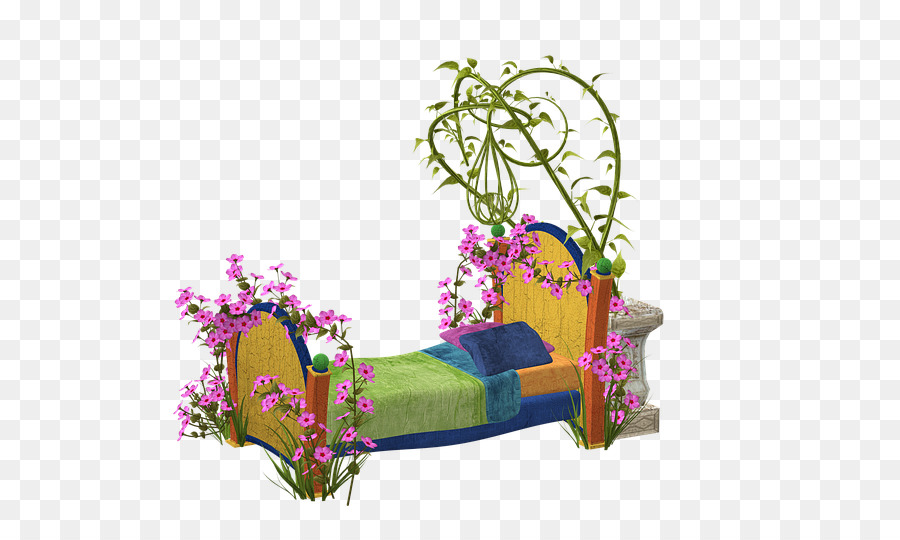 Cama，Flor PNG