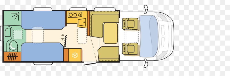 Disposición De La Autocaravana，Camper PNG