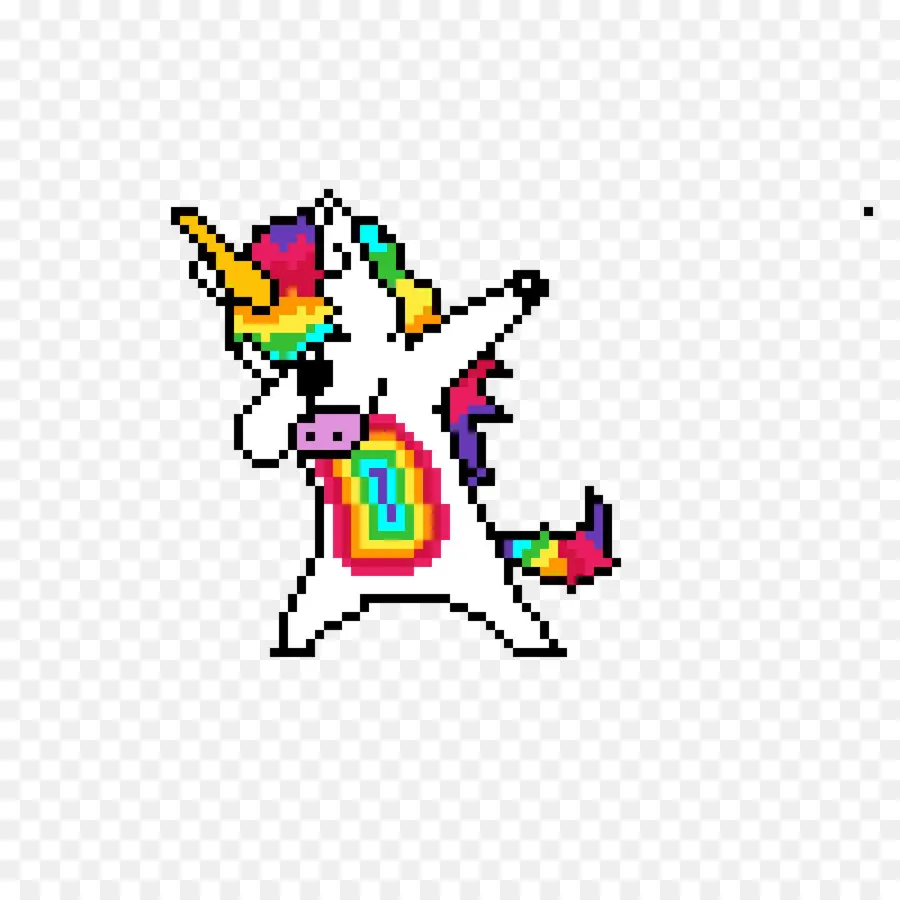 Pixel Art，Unicornio PNG