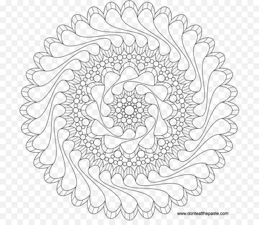 Mandala，Libro Para Colorear PNG