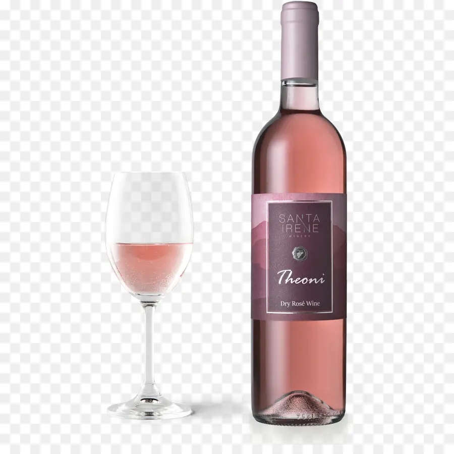 Botella De Vino Rosado，Copa De Vino PNG