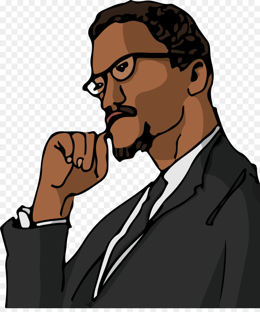 Malcolm X，Dibujo PNG