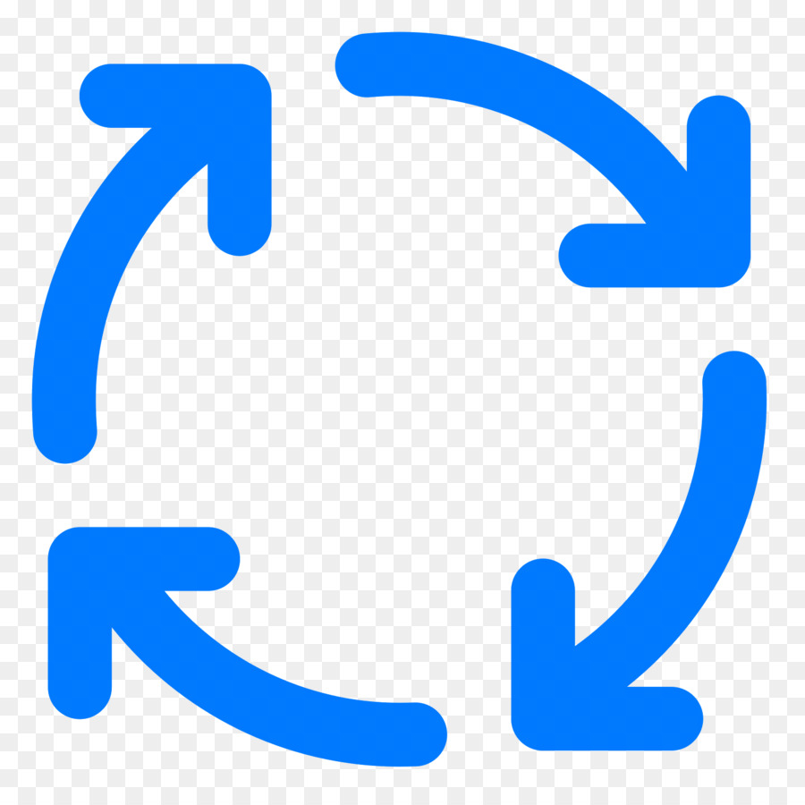 Flechas Circulares Azules，Ciclo PNG