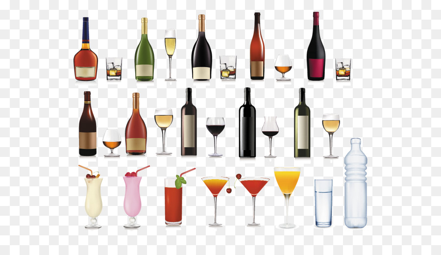 Varios Vasos De Bebida，Alcohol PNG