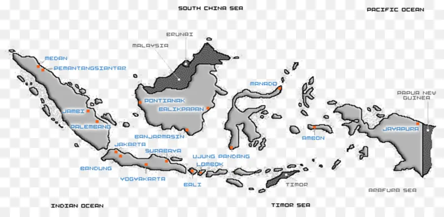 Mapa De Indonesia，Geografía PNG