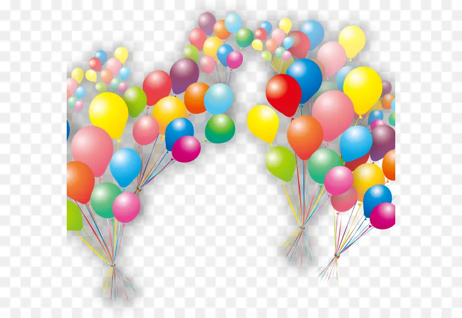 Globos De Colores，Arcoíris PNG