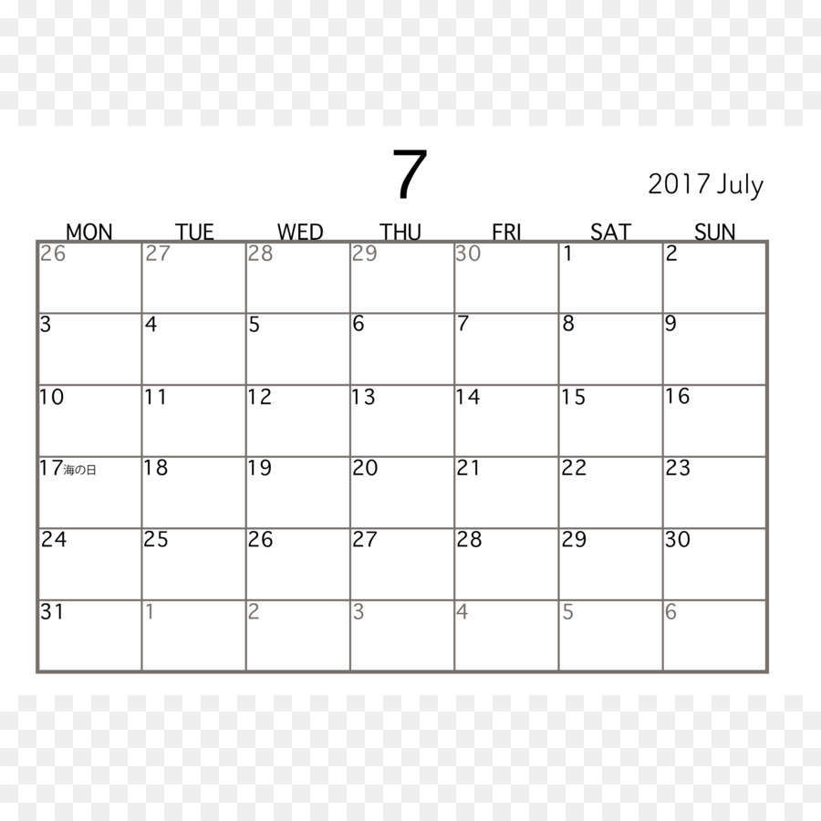 Calendario，2018 PNG