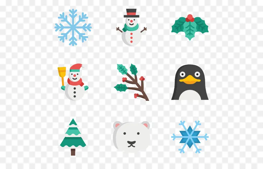 Iconos De Invierno，Muñeco De Nieve PNG