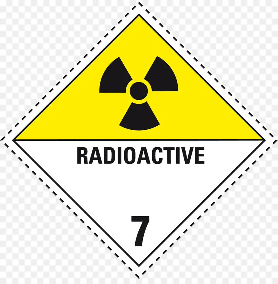 Mercancías Peligrosas，Sustancias Radiactivas De Hazmat Clase 7 PNG