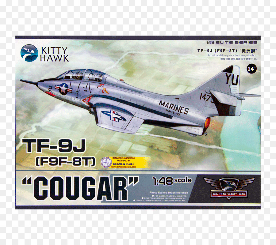 Aviones De Combate，Grumman F9 Cougar PNG