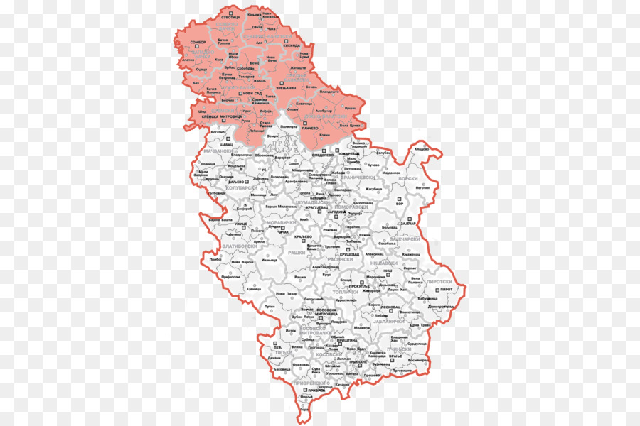 Vojvodina，Mapa PNG