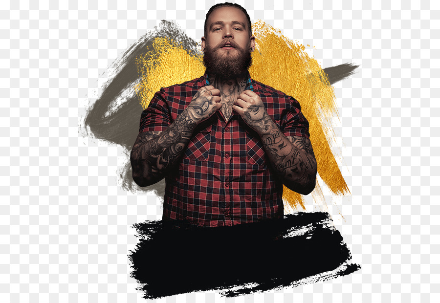 Hombre Tatuado，Barba PNG