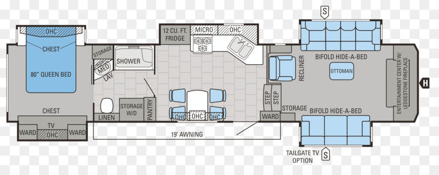 Plano De Planta Para Vehículos Recreativos，Disposición PNG