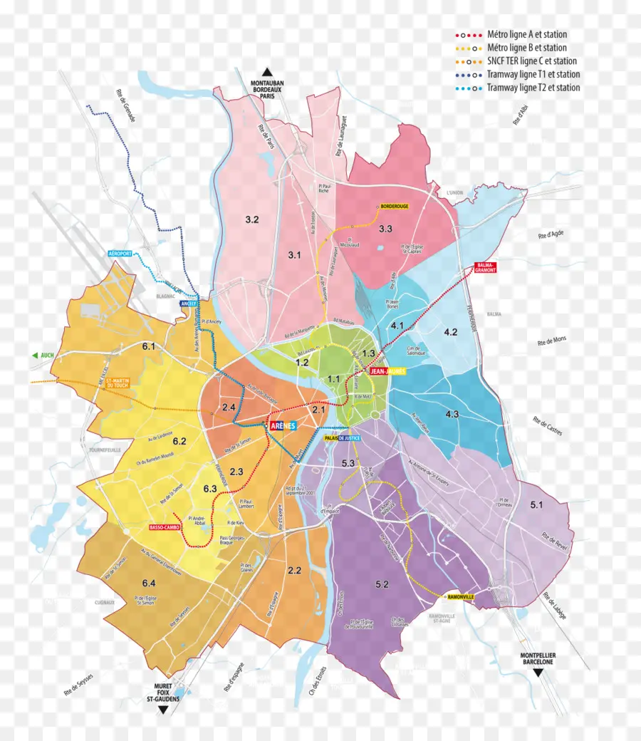 Barrio De Toulouse，Vecindario PNG