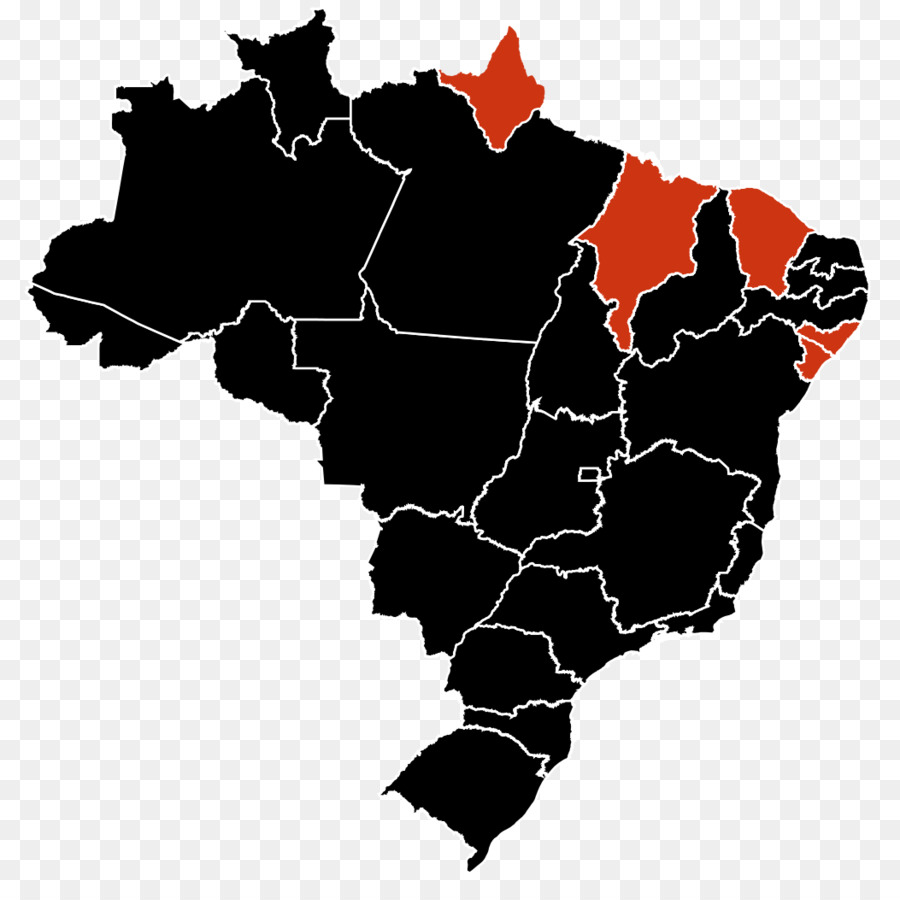 Las Regiones De Brasil，Mapa PNG