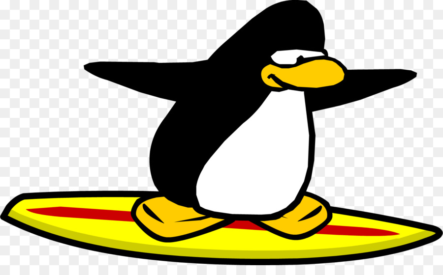 Pingüino，Tabla De Surf PNG