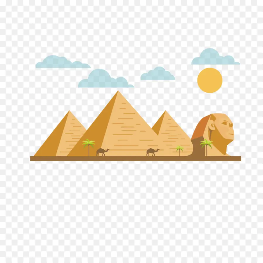 Las Pirámides De Egipto，Gran Pirámide De Giza PNG