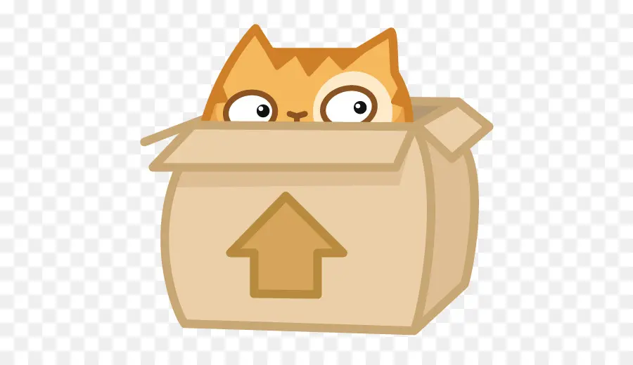 Gato En Caja，Naranja PNG