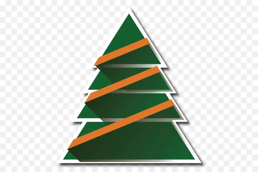 árbol De Navidad，Triángulo PNG