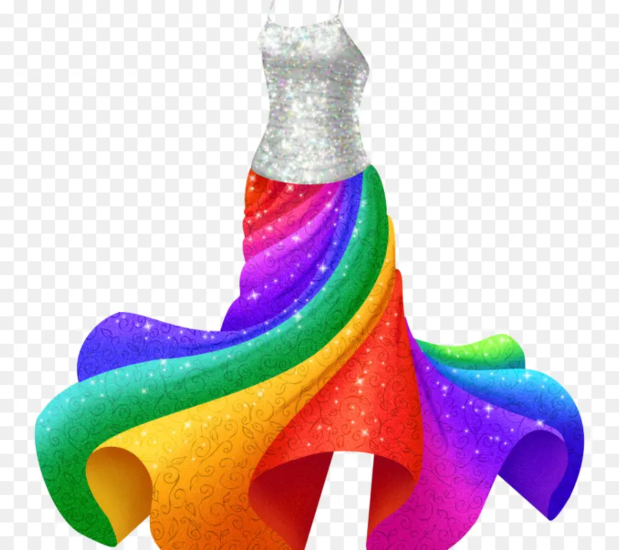 Vestido Arcoiris，Arcoíris PNG