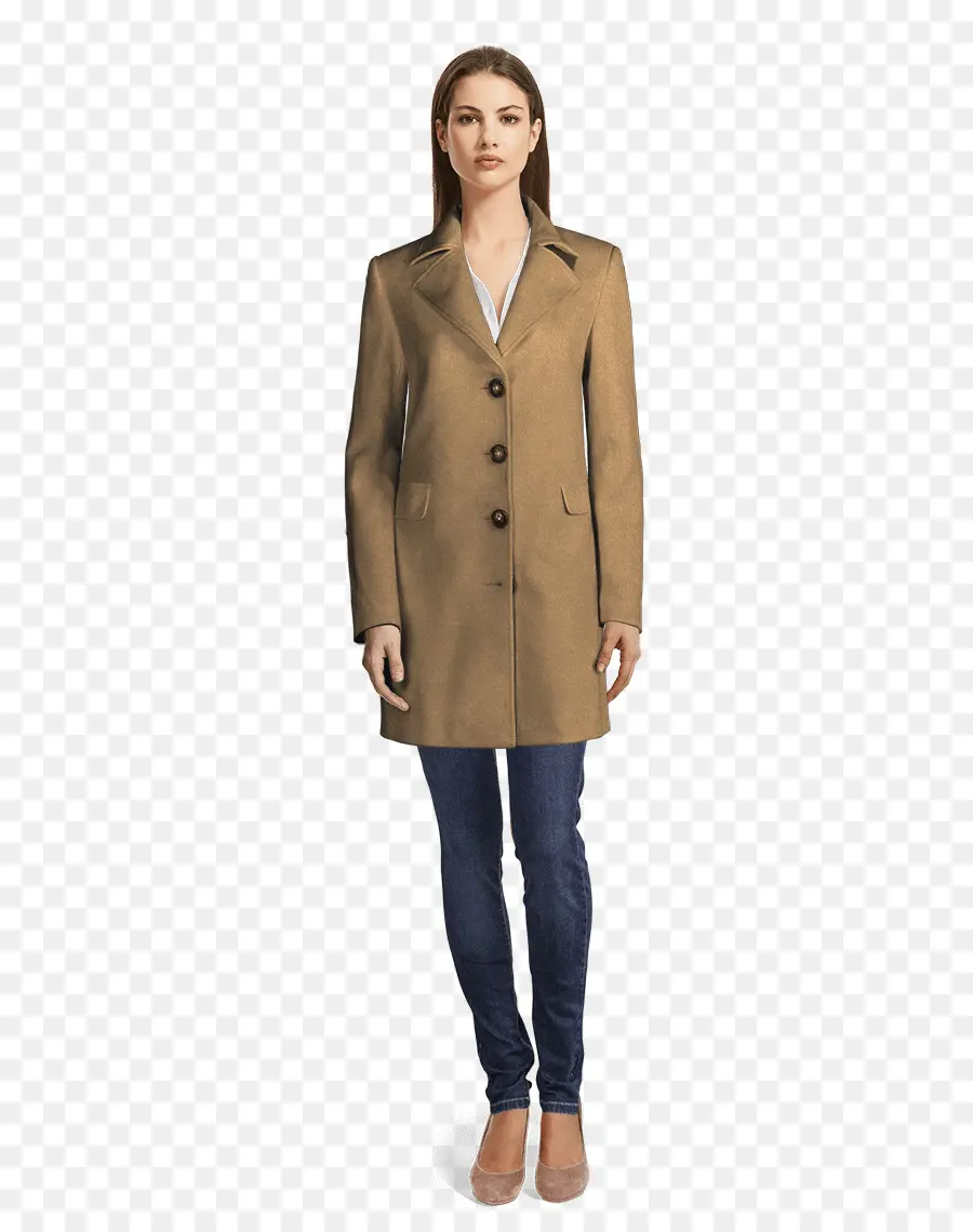 Mujer En Abrigo，Chaqueta PNG