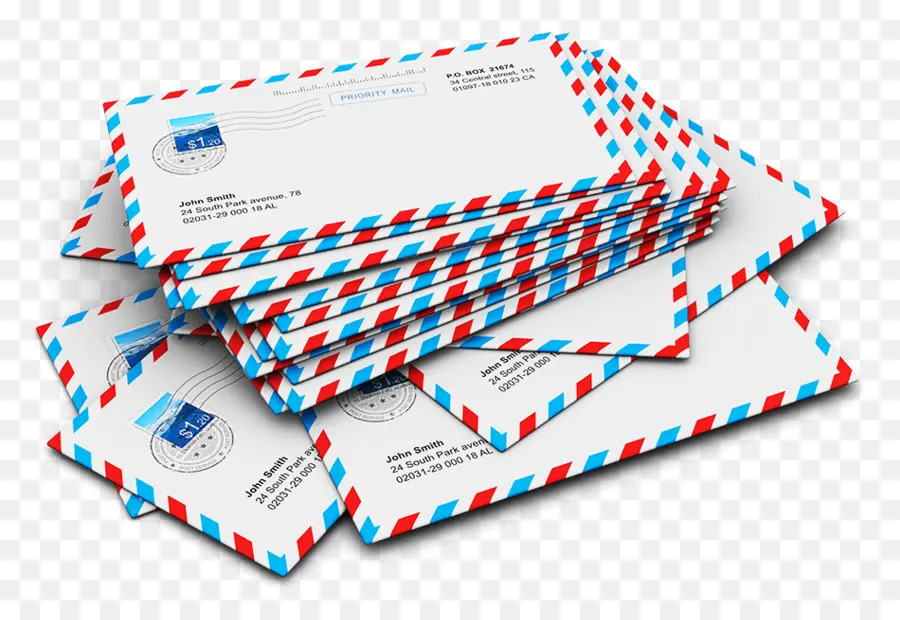 Sobres De Correo Aéreo，Pila PNG