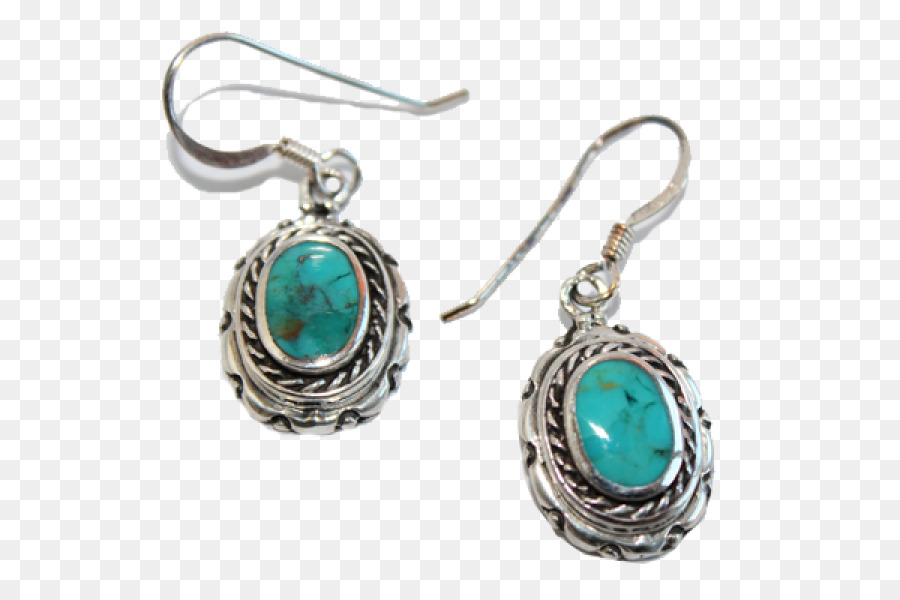 Pendientes Turquesa，Plata PNG