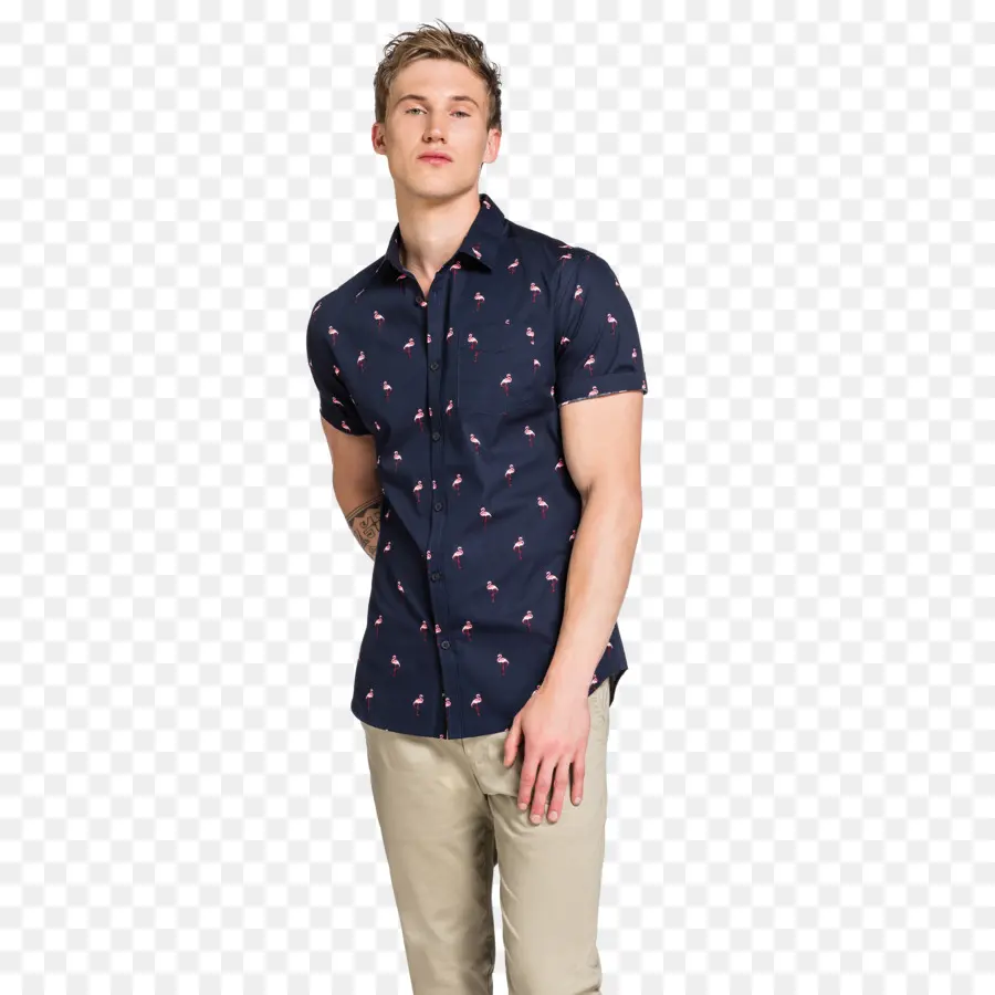 Hombre En Camisa，Modelo PNG