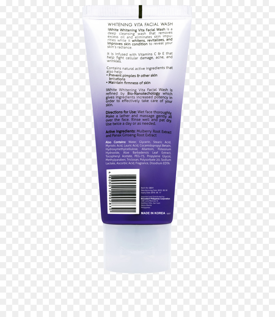 Tubo De Lavado Facial，Protección De La Piel PNG