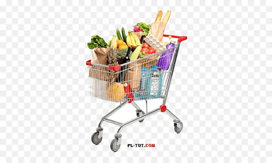 Carro De Compras Con Comestibles，Compras PNG