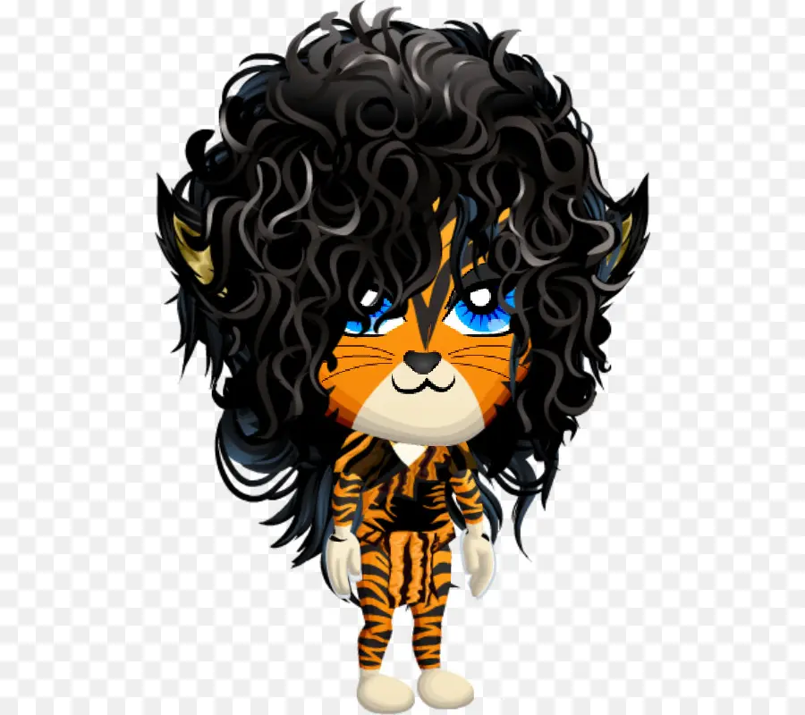 Personaje De Tigre，Pelo Rizado PNG