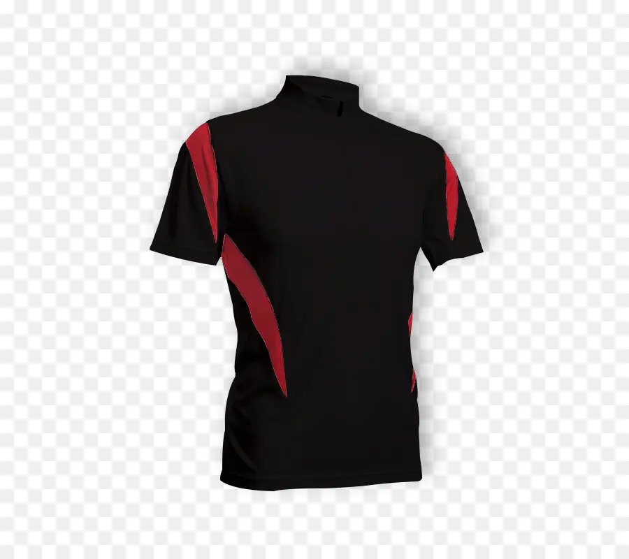 Camisa En Negro Y Rojo，Camiseta PNG