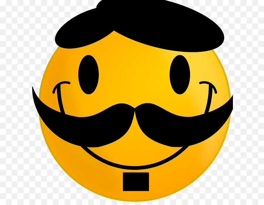 Cara Sonriente Con Bigote，Sonrisa PNG