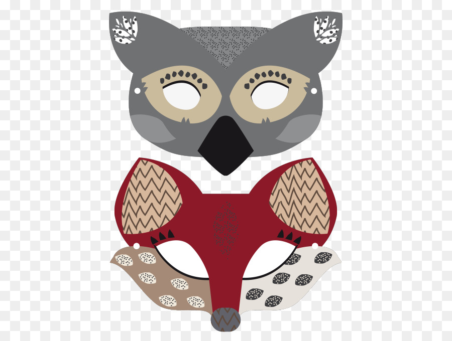 Máscaras De Animales，Búho PNG