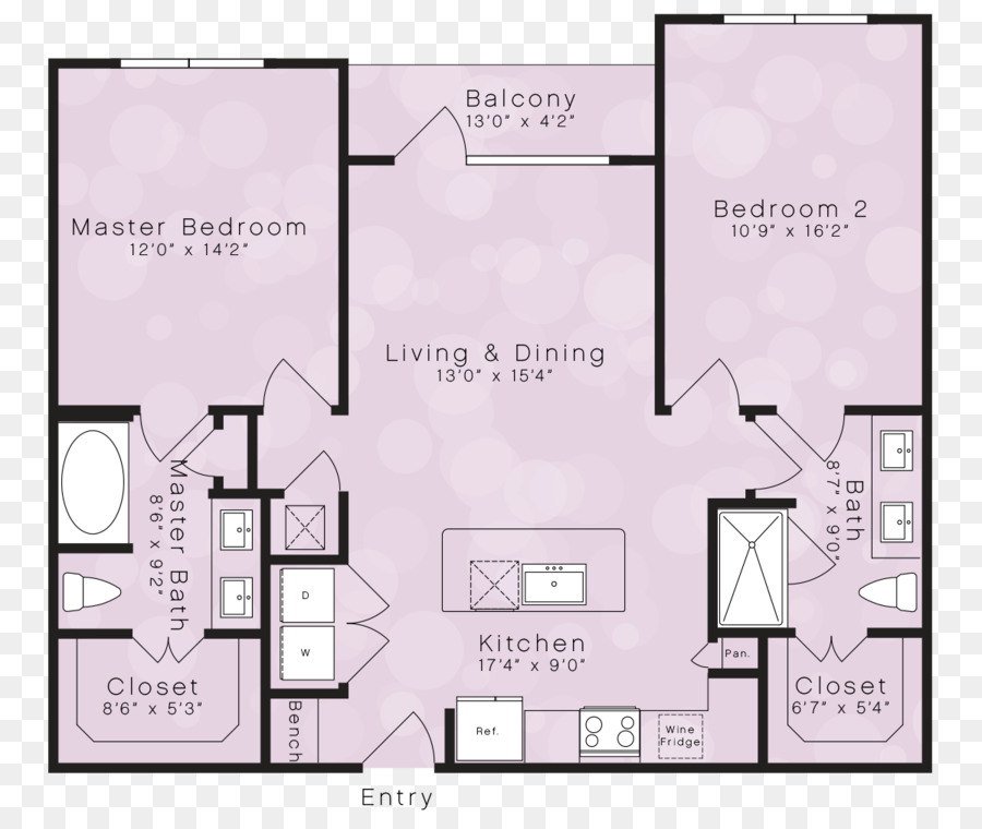 Plan De Piso，Elan Luces De La Ciudad Apartamentos PNG