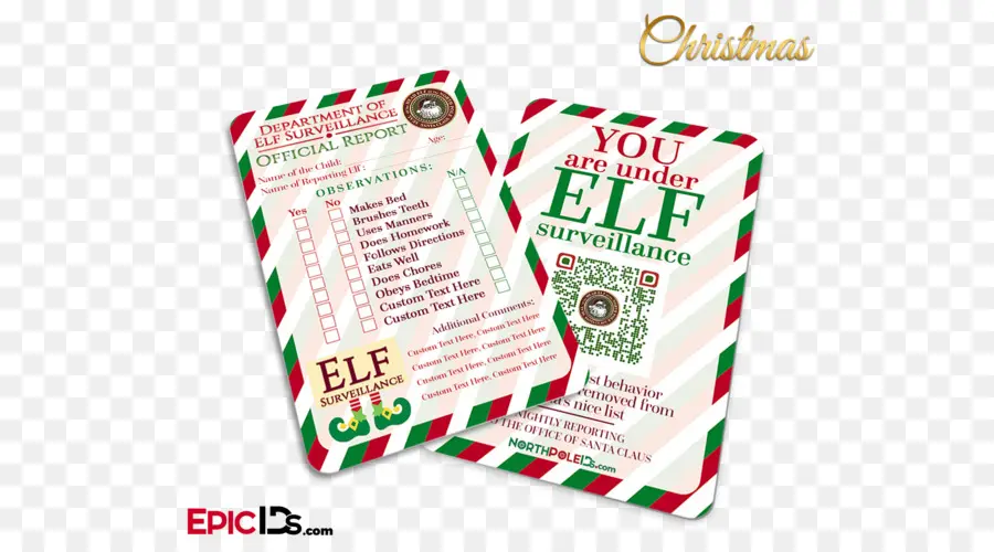 Tarjetas De Vigilancia De Elfos，Navidad PNG