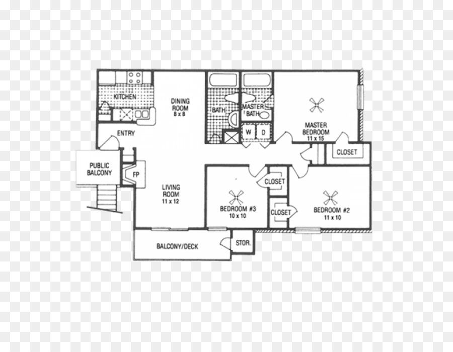 Plan De Piso，Gladstell Forest Apartamentos PNG