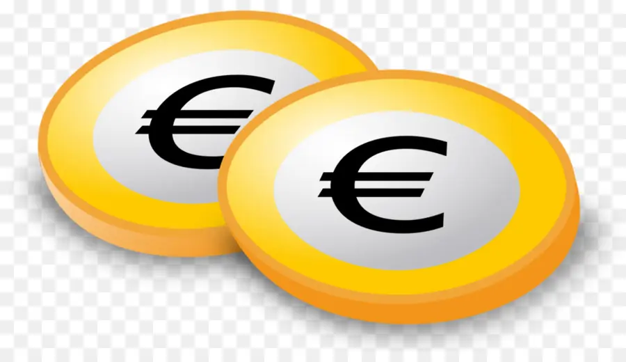 Monedas De Euro，Dinero PNG