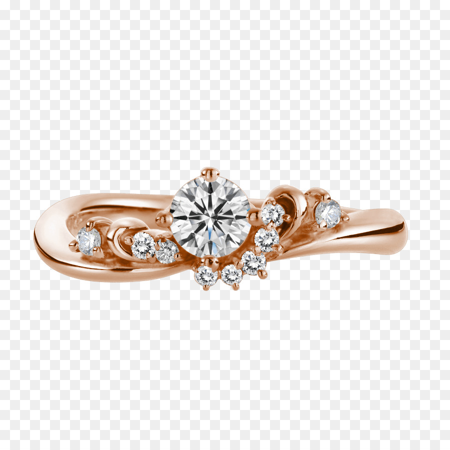 Anillo De Corazón，Diamante PNG