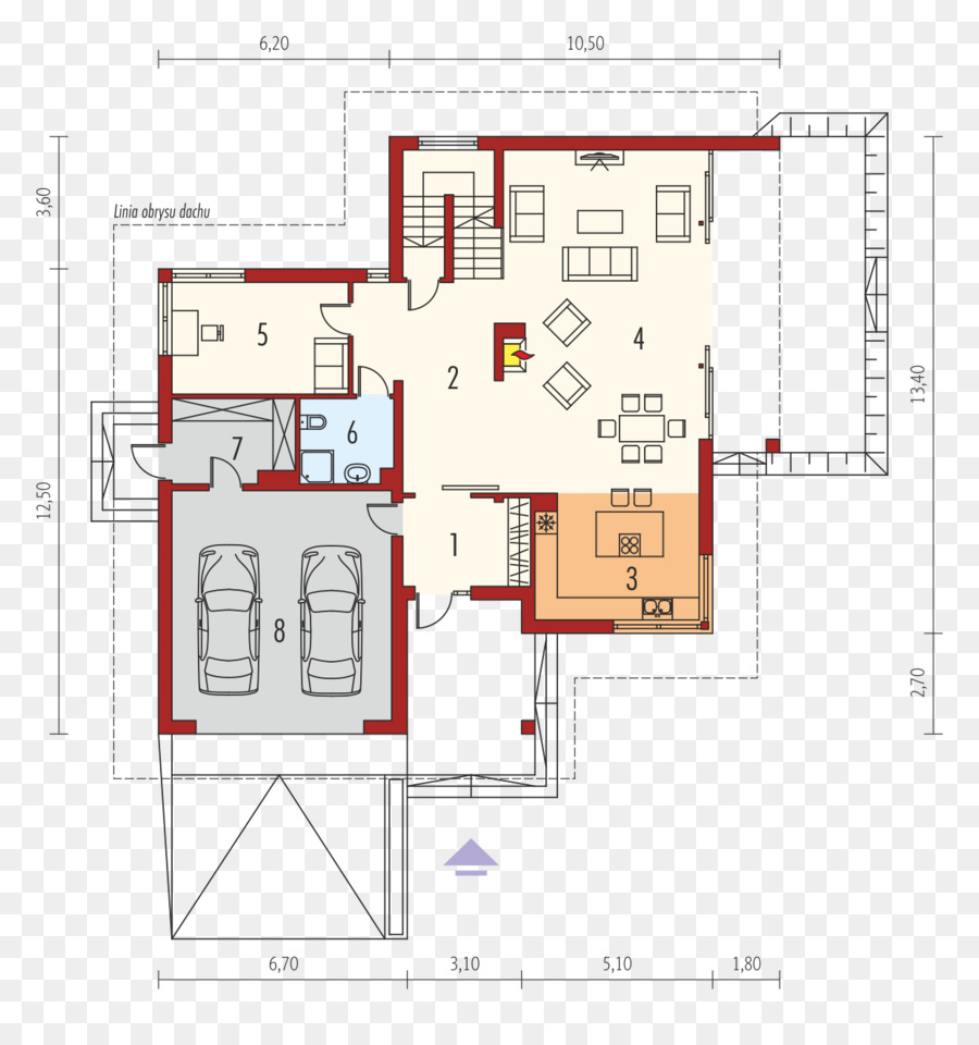 Plano De Planta De La Casa，Cianotipo PNG