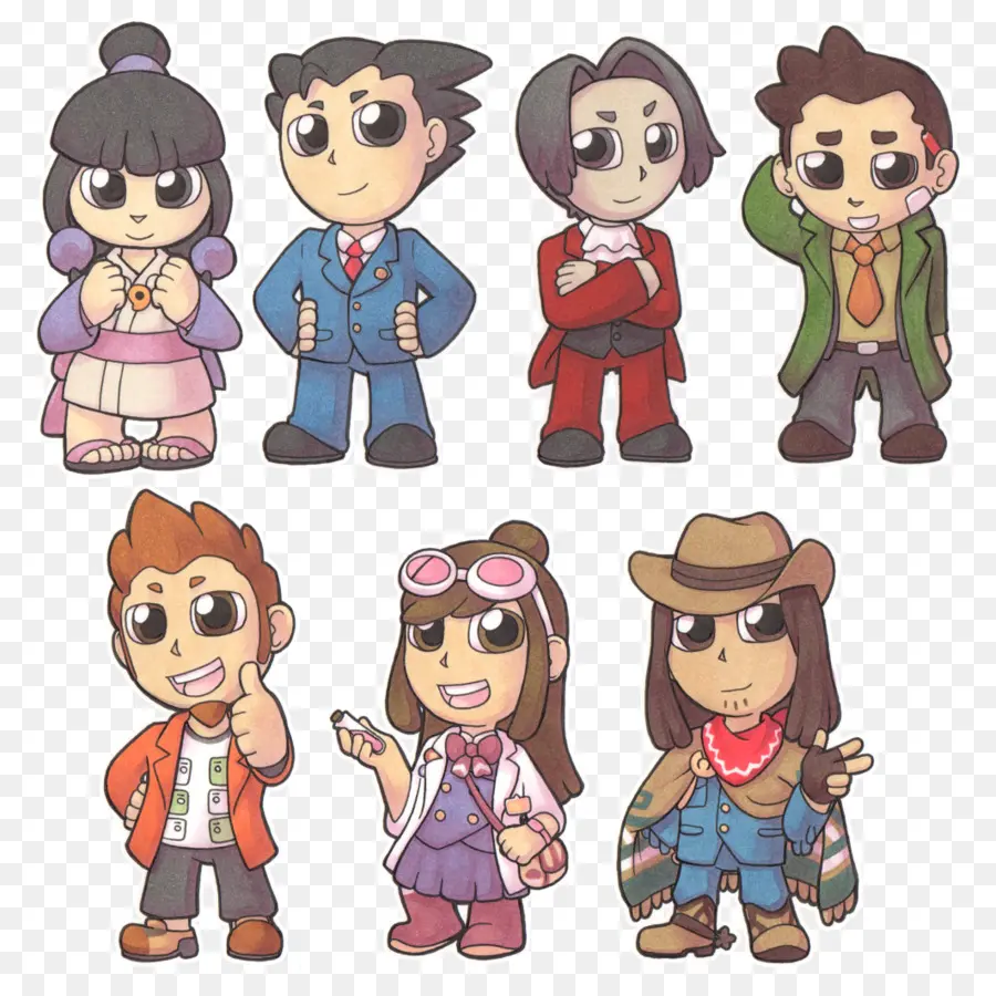 Personajes De Ace Attorney，Juego PNG