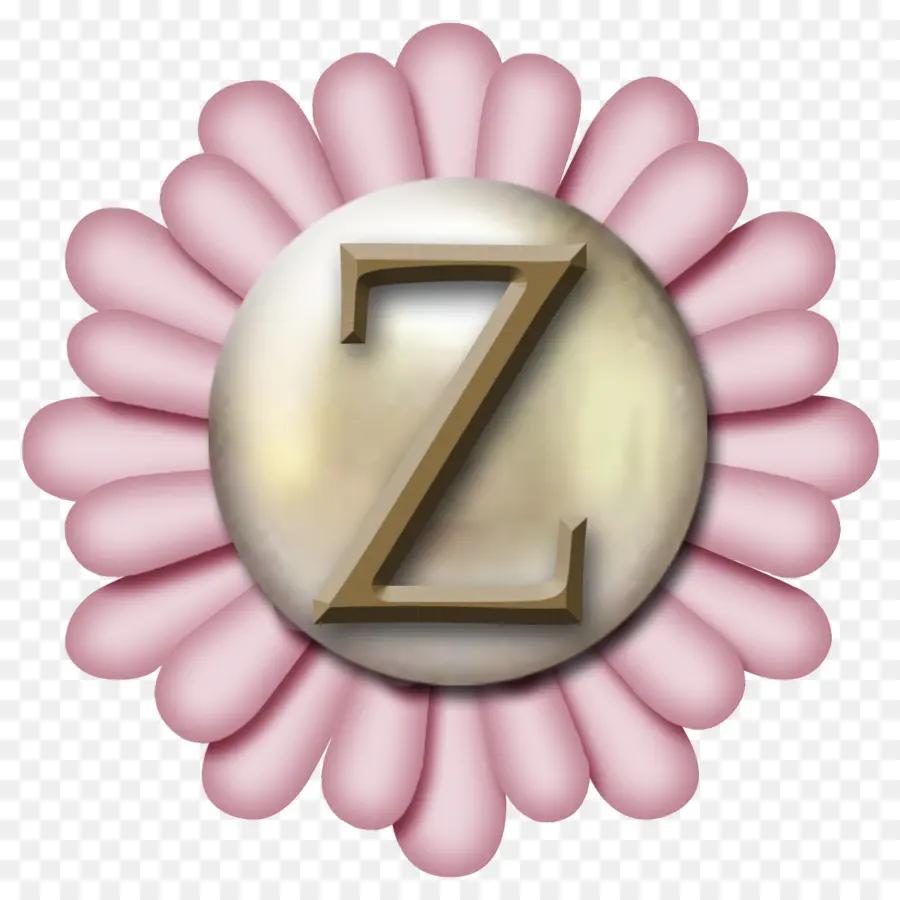 Letra Z，Flor PNG