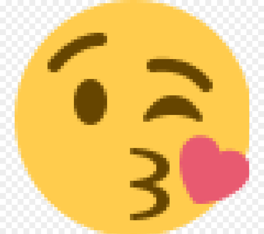 Besos Emoji，Guiño PNG