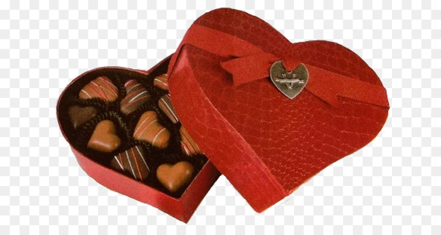 Caja De Bombones En Forma De Corazón，Dulces PNG